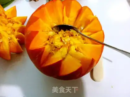 Make Pumpkin rice step 4