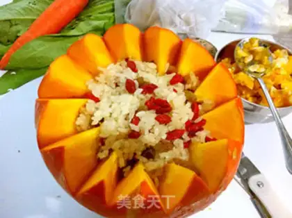 Make Pumpkin rice step 6