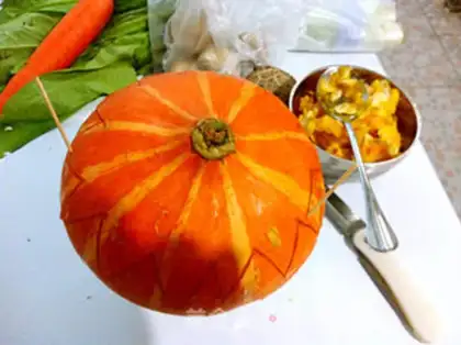 Make Pumpkin rice step 7