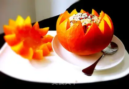 Make Pumpkin rice step 12