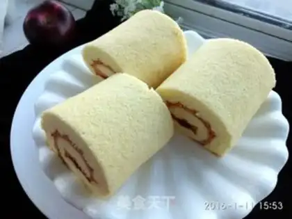 Make Strawberry jam cake rolls step 24