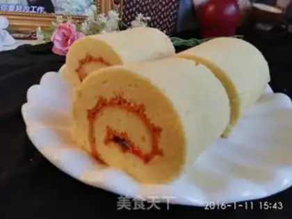 Make Strawberry jam cake rolls step 25