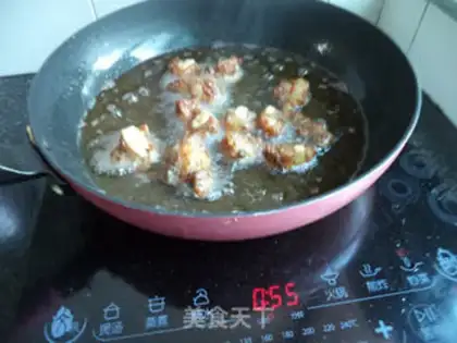 Make Fried pork crumbs step 7