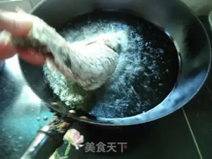 Make Bean petals for carp step 3