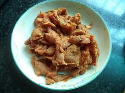 Make A spicy string of beef step 6