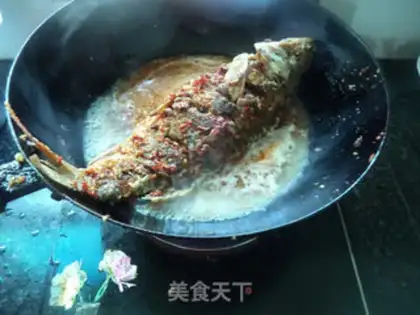Make Bean petals for carp step 13