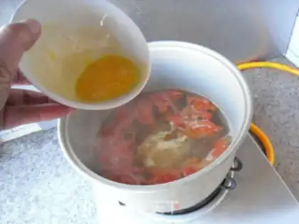 Make Tomato omelet soup step 5