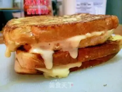Make Strawberry cheese toast sandwich step 7