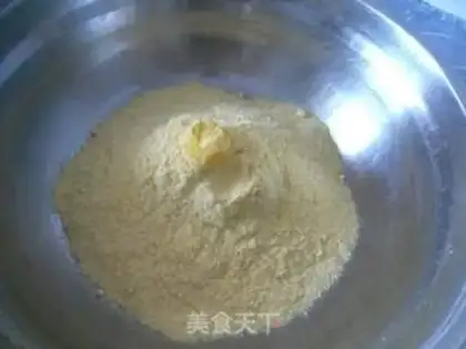Make Egg yolk corn nest step 1