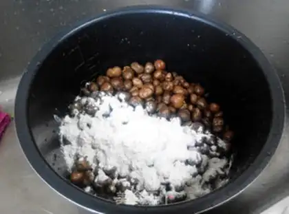 Make Precious saline beans step 0