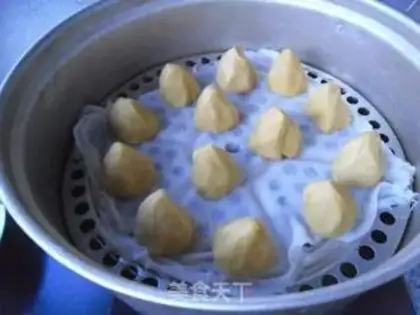 Make Egg yolk corn nest step 4
