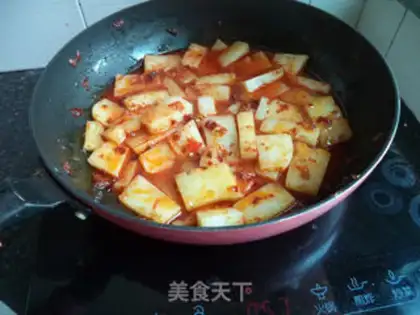 Make Bean petals and tofu step 7