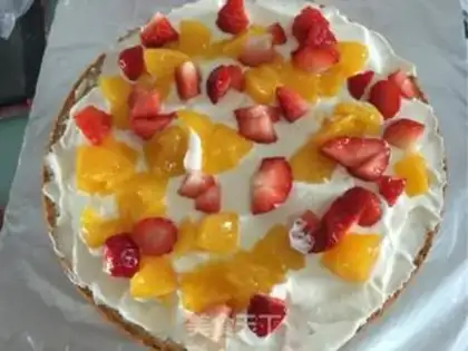 Make Butter fruit cake step 14