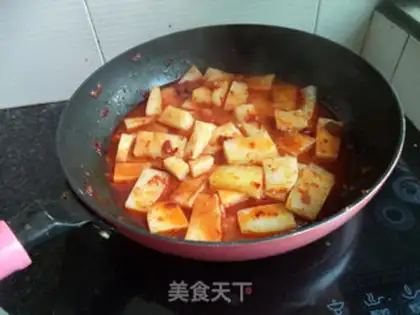 Make Bean petals and tofu step 8