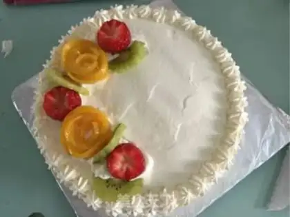 Make Butter fruit cake step 15