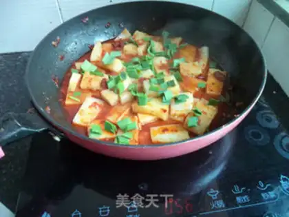 Make Bean petals and tofu step 9