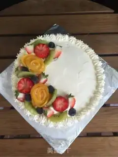Make Butter fruit cake step 16