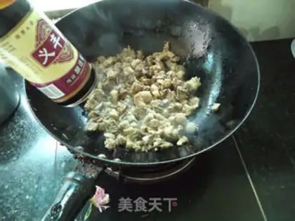 Make Sour cucumber fried duck step 4