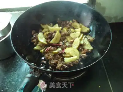 Make Sour cucumber fried duck step 9