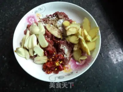Make Garlic beef silk step 2
