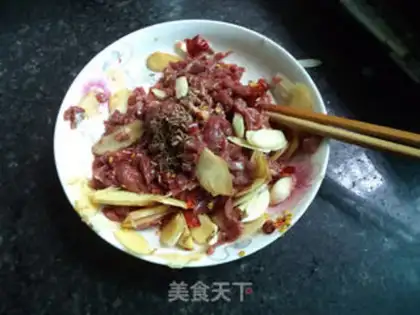 Make Garlic beef silk step 3