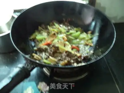 Make Garlic beef silk step 14