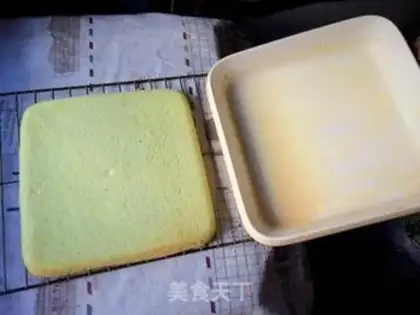 Make Stained green cake step 16