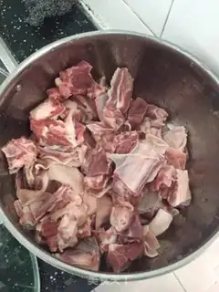 Make A lamb radish step 1