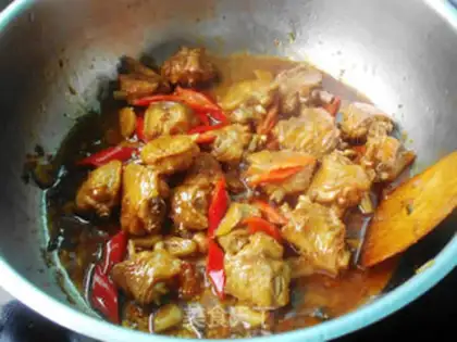 Make Red chicken wings step 7
