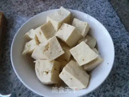 Make Frozen tofu snow step 0