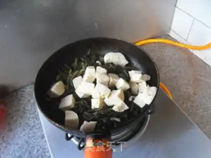 Make Frozen tofu snow step 3