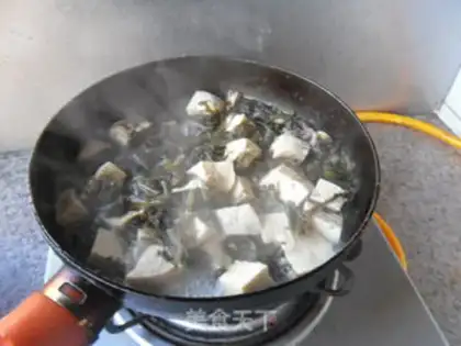 Make Frozen tofu snow step 4