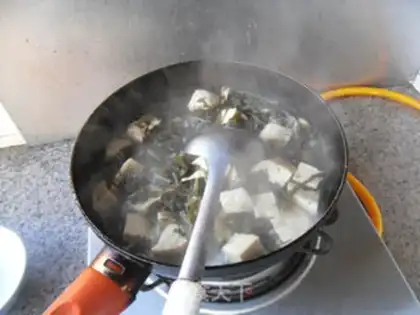 Make Frozen tofu snow step 5
