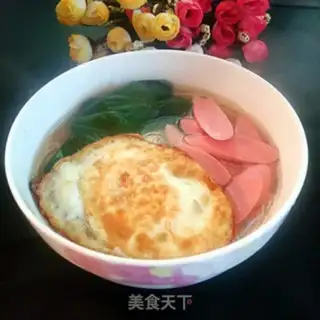 Make Ham sausage egg noodles step 7
