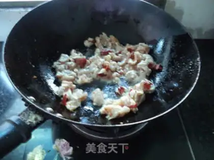 Make Dry pepper powdered meat step 3