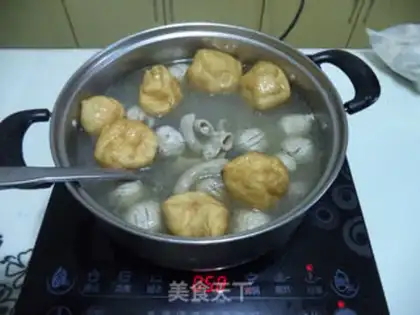Make A seaband fan dumpling pan step 5