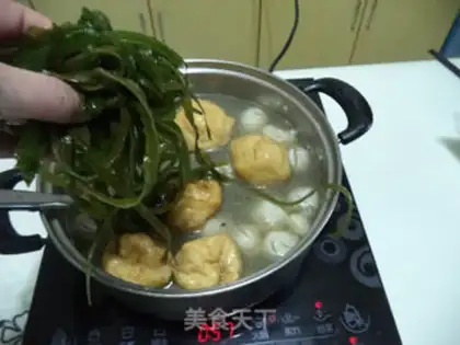Make A seaband fan dumpling pan step 6