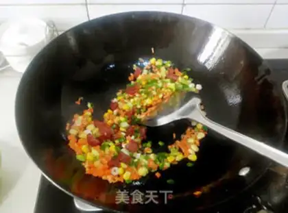 Make Egg fried rice step 3