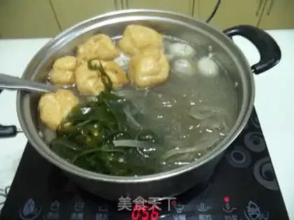 Make A seaband fan dumpling pan step 8
