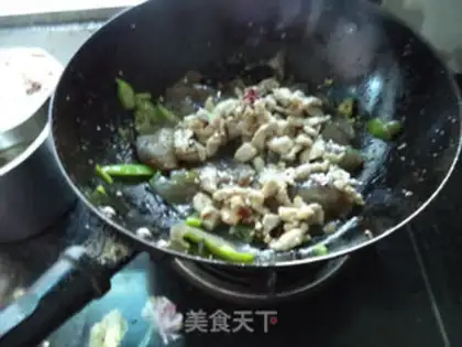 Make Dry pepper powdered meat step 12