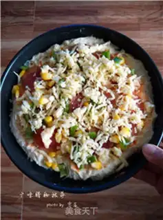 Make A wide salami pizza step 10