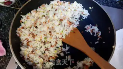 Make Plum fried rice step 5