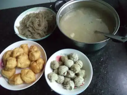 Make Ballball fan soup step 1