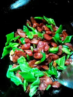 Make Pepper fried sausage step 7