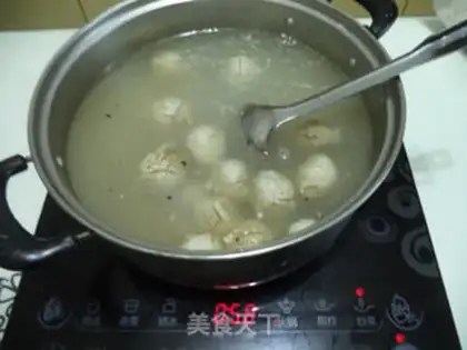 Make Ballball fan soup step 6