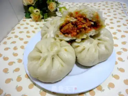 Make Carrot meat buns step 16