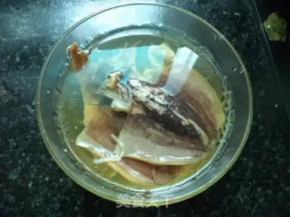 Make Ink fish steam intestines step 4