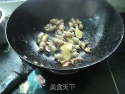 Make Ink fish steam intestines step 9