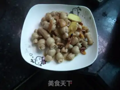 Make Ink fish steam intestines step 10