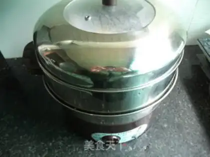 Make Ink fish steam intestines step 12